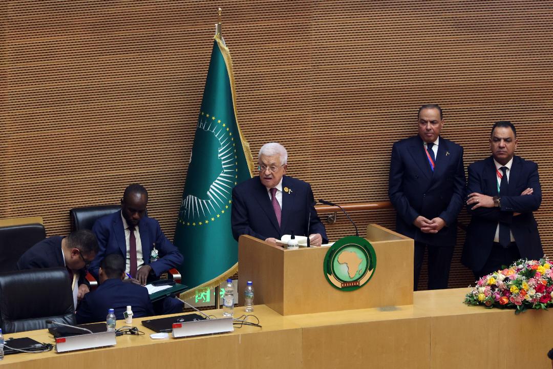  الرئيس محمود عباس أثناء مشاركته في القمة الأفريقية الـ38 المنعقدة في أديس أبابا (تصوير: ثائر غنايم)